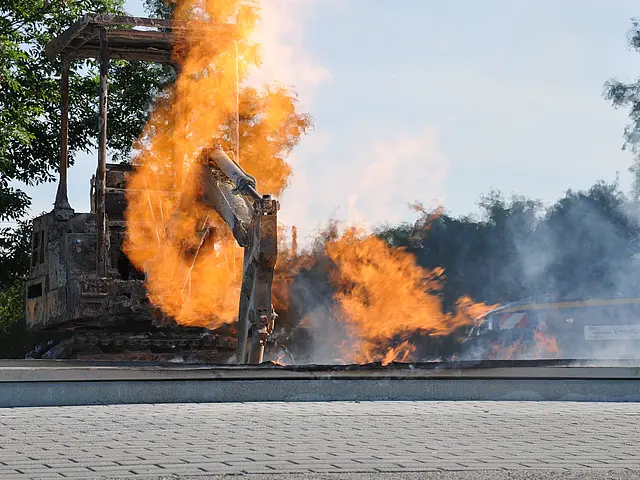 Simulation eines Gasbrandes