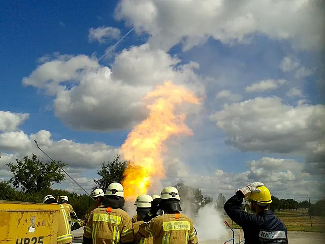 Simulation eines Brandes