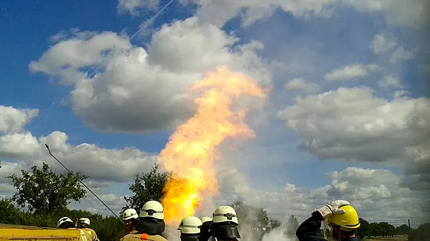 Simulation eines Brandes