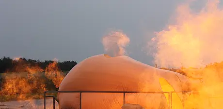 Simulation eines Brandes 